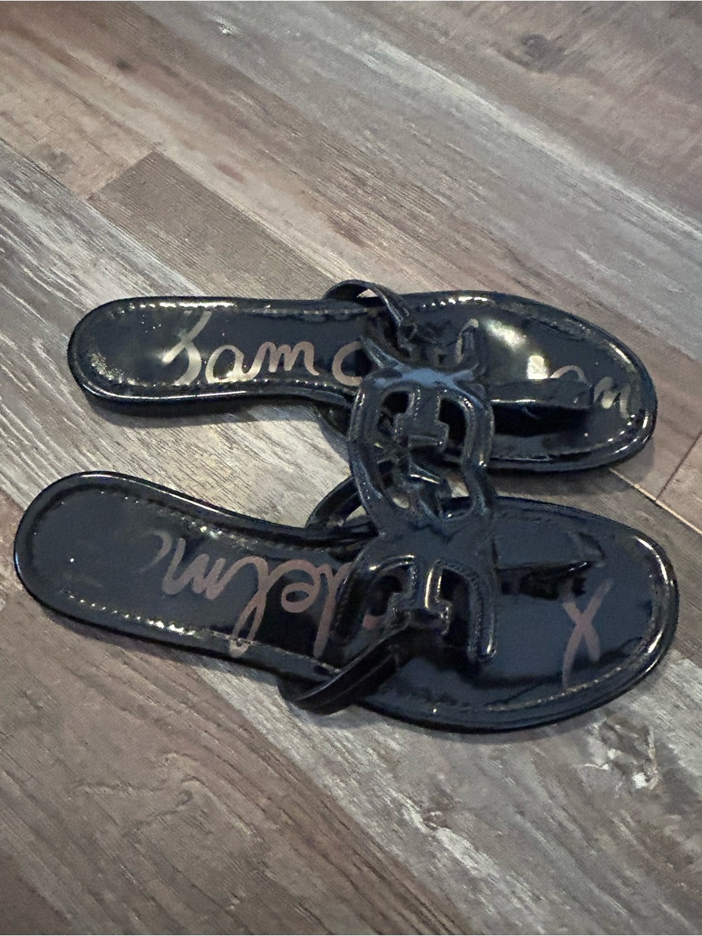 50%offw❤️ SAM EDELMAN CARTER BLACK SANDALS 9 $85